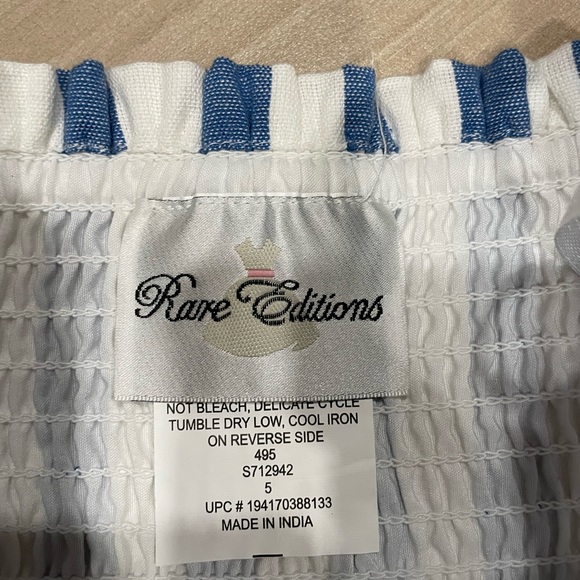 Rare Editions kids matching shorts and top set in size 5T. - Picture 2 of 2